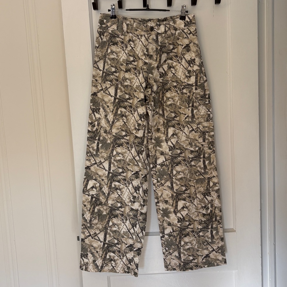 wild fable Neutral Camo Cargo Wide-Leg Pants